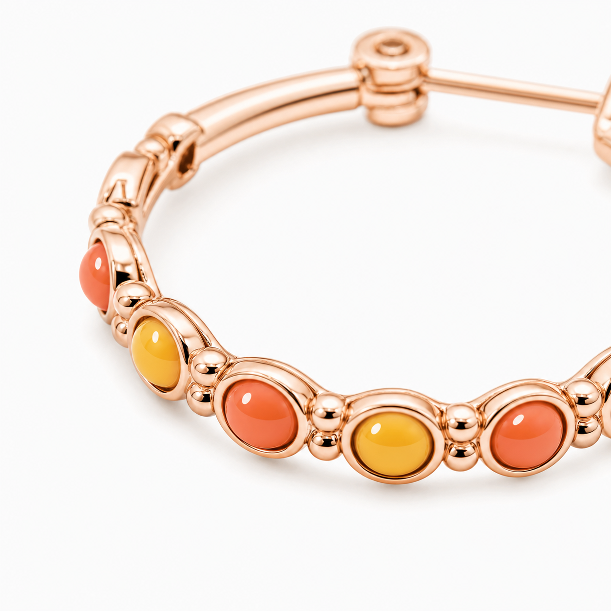 Pool Party Hoops enamel and hinge detail
